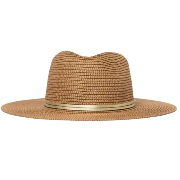 Rusty Gisele Straw Hat Choc Honey

