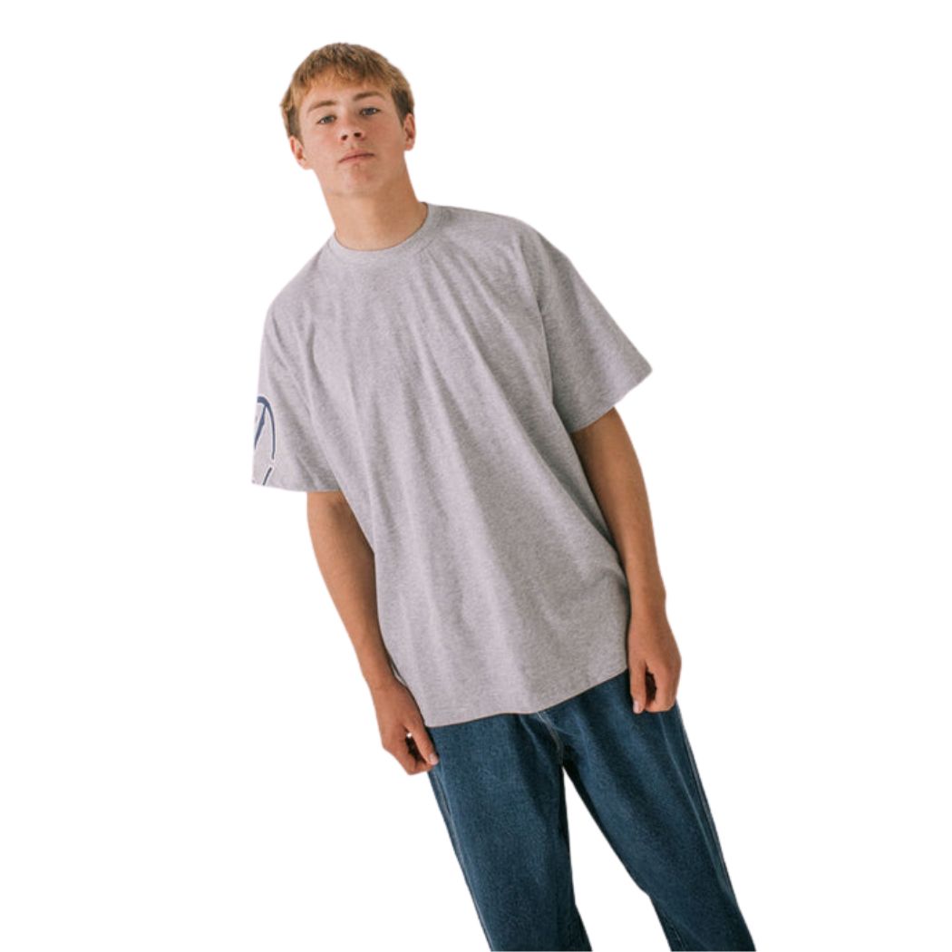 Rusty Glaze R Tee Grey Marle