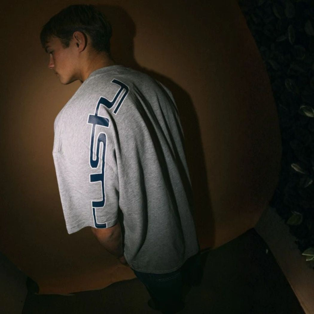 Rusty Glaze R Tee Grey Marle