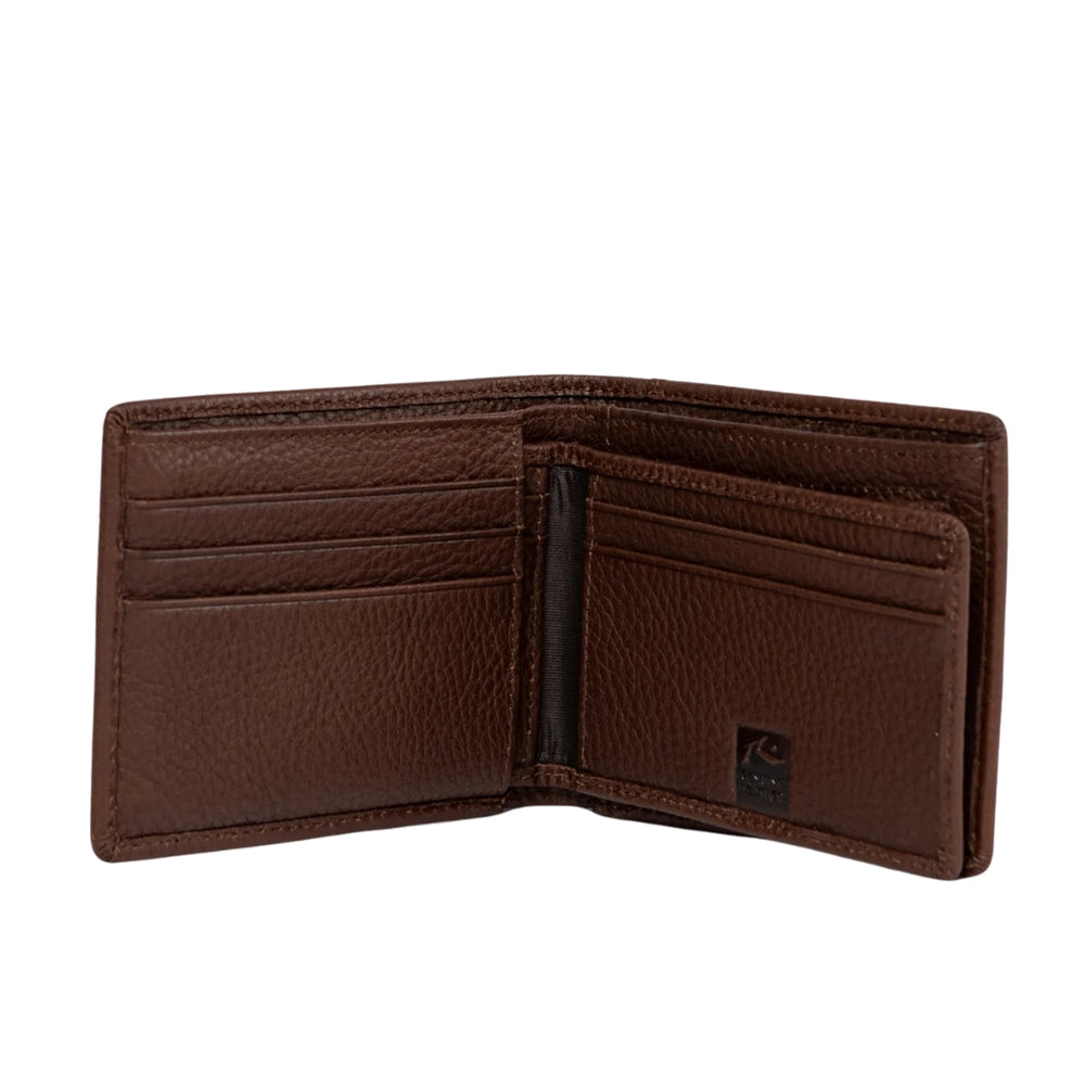 Rusty High River 2 Leather Wallet Dark Tan