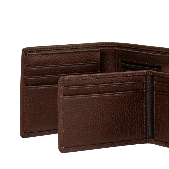 Rusty High River 2 Leather Wallet Dark Tan