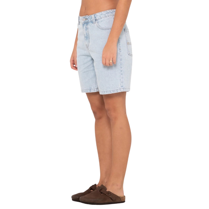 Rusty High Volume Denim Jort Sky Blue Heather