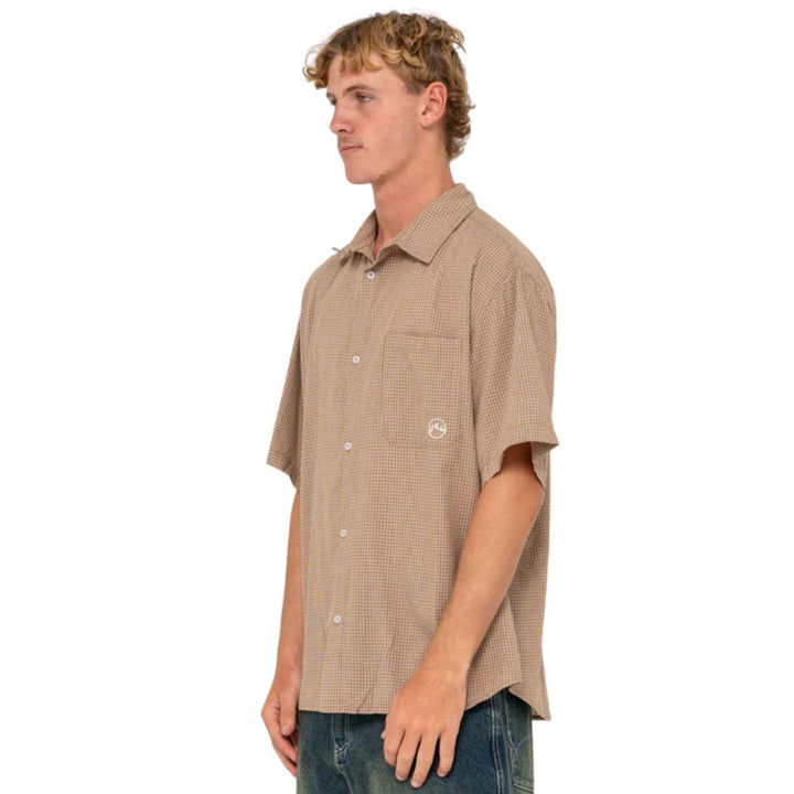 Rusty Hoodus Check Shirt Tobacco