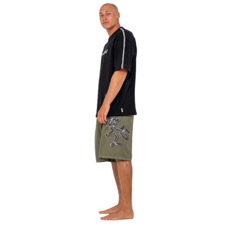 Rusty Hoodus Fixed Waist Boardshort Slate