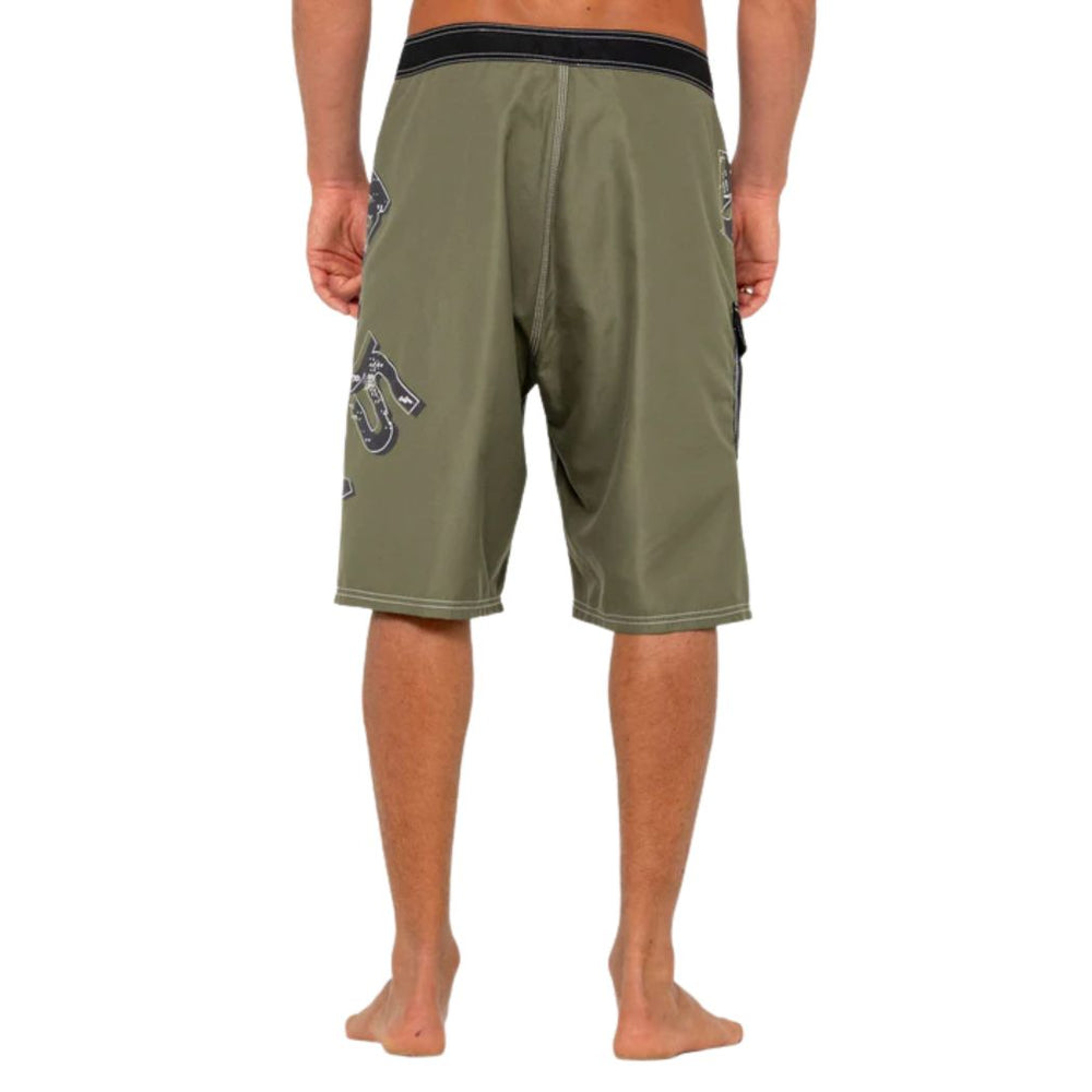 Rusty Hoodus Fixed Waist Boardshort Slate
