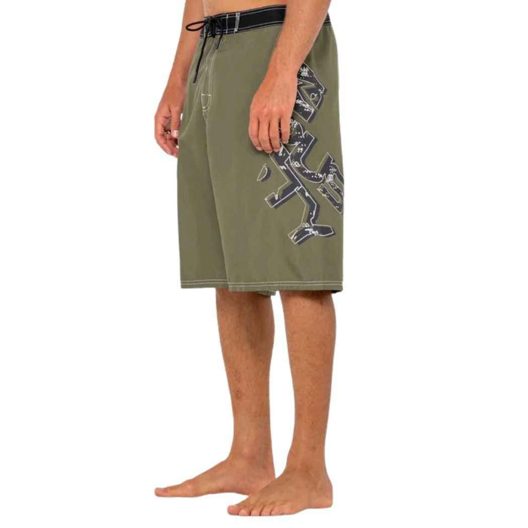 Rusty Hoodus Fixed Waist Boardshort Slate