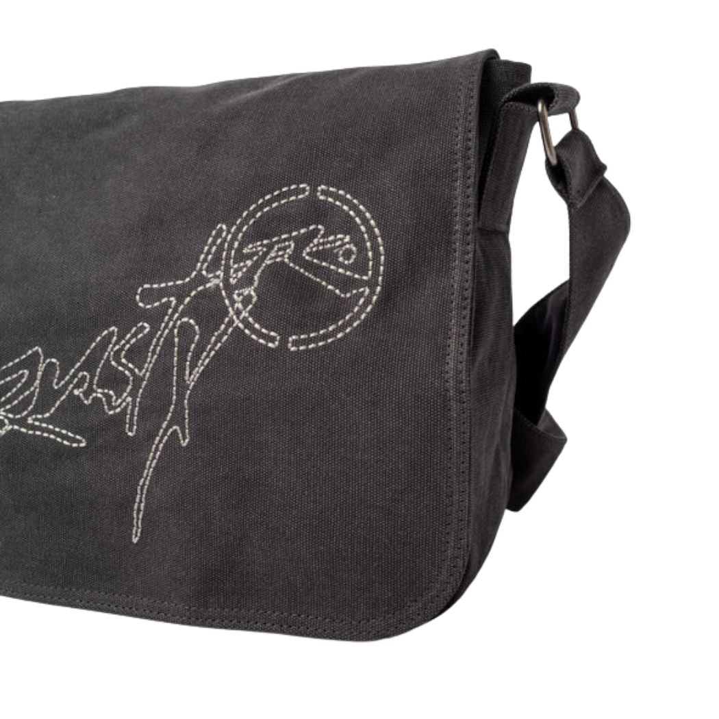 Rusty Hoodus Messenger Bag Washed Black