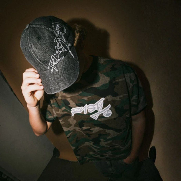 Rusty Hoodus Six Panel Cap Black