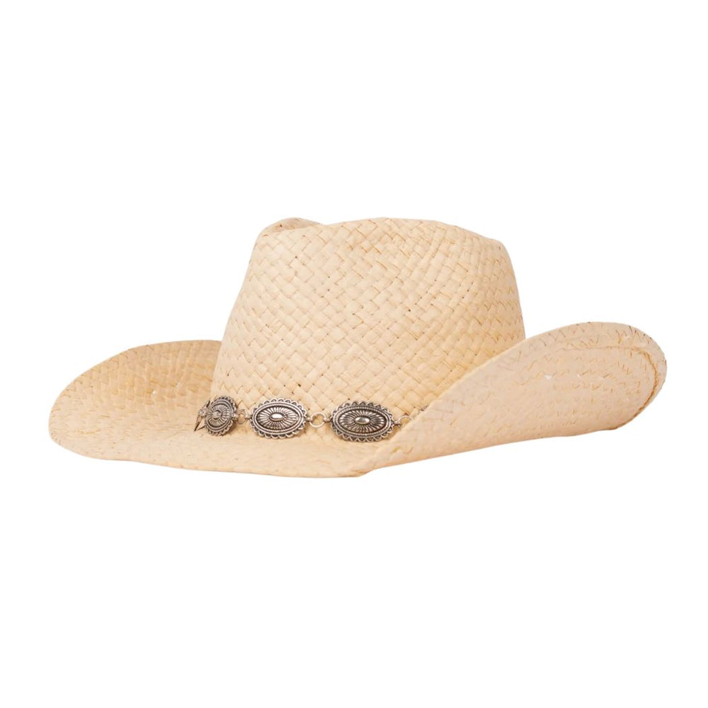 Rusty Howdy Cowboy Straw Hat Natural 1