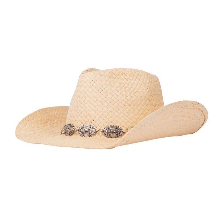 Rusty Howdy Cowboy Straw Hat Natural 1
