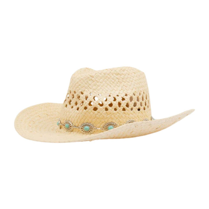 Rusty Howdy Cowboy Straw Hat Natural 2