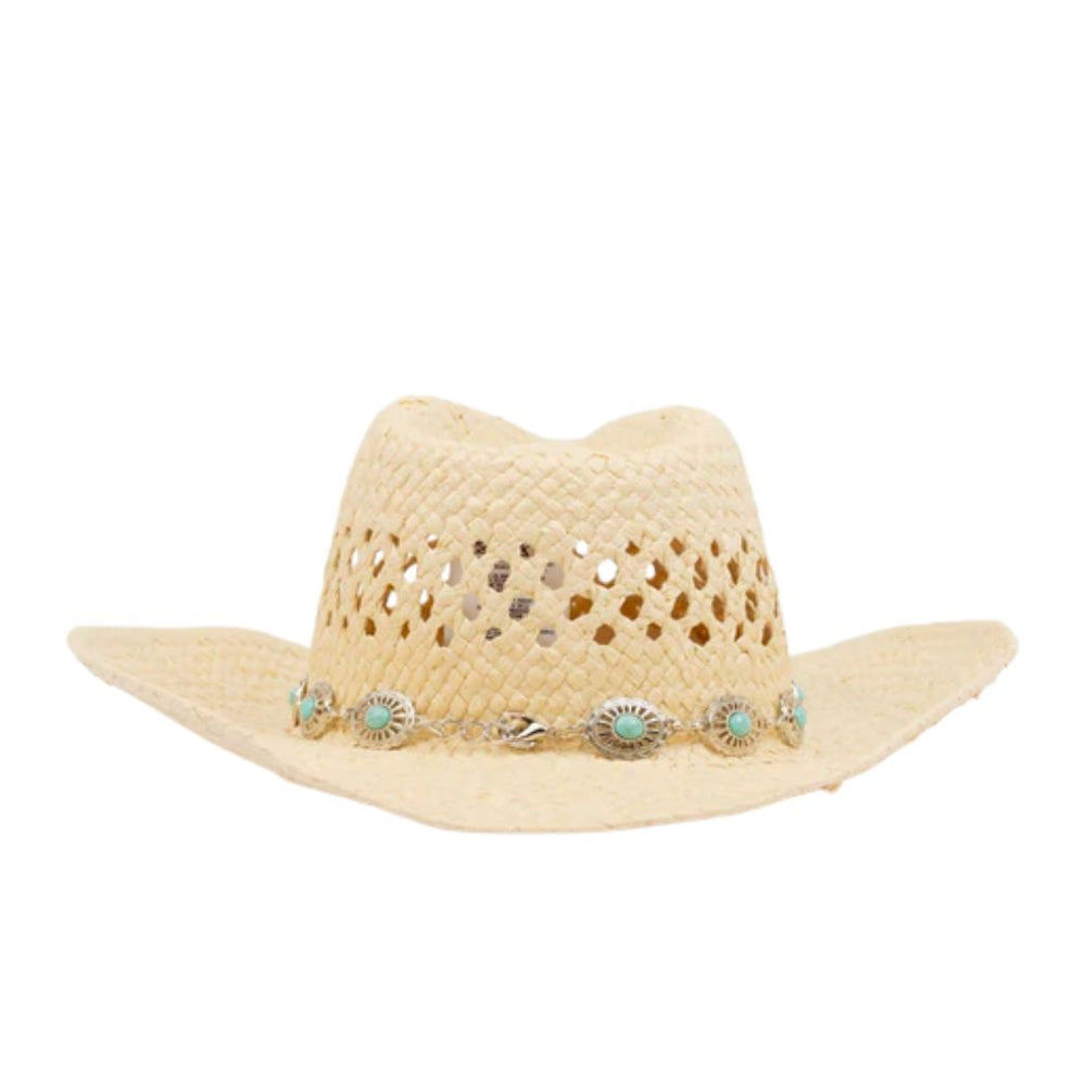 Rusty Howdy Cowboy Straw Hat Natural 2