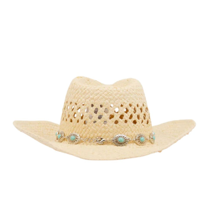 Rusty Howdy Cowboy Straw Hat Natural 2