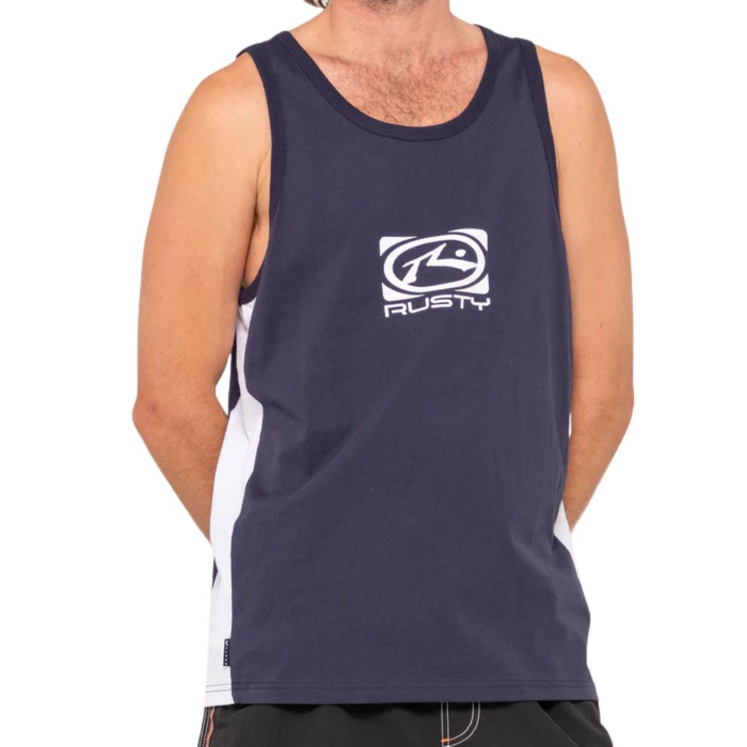 Rusty Hyper Tank Navy Blue