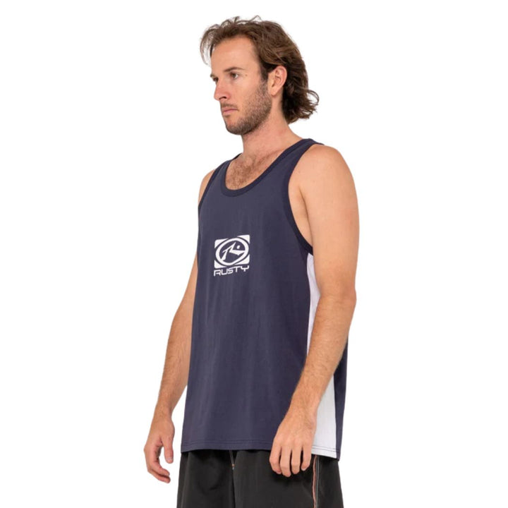 Rusty Hyper Tank Navy Blue