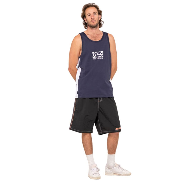 Rusty Hyper Tank Navy Blue