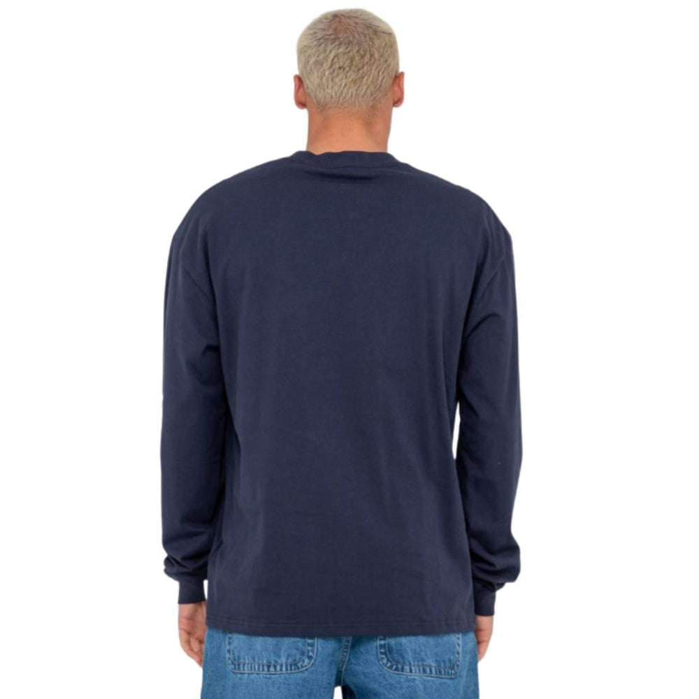 Rusty Jetsetter Long Sleeve Tee Navy Blue