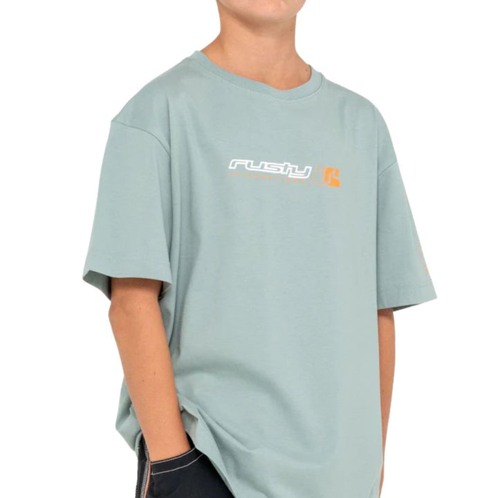 Rusty Jetsetter Tee Boys Slate