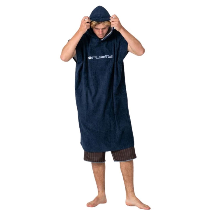 Rusty Just Surfing Change Towel Navy 1