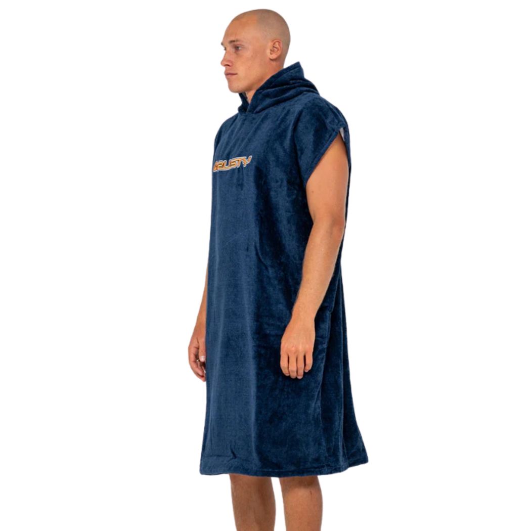 Rusty Just Surfing Change Towel Navy Blue