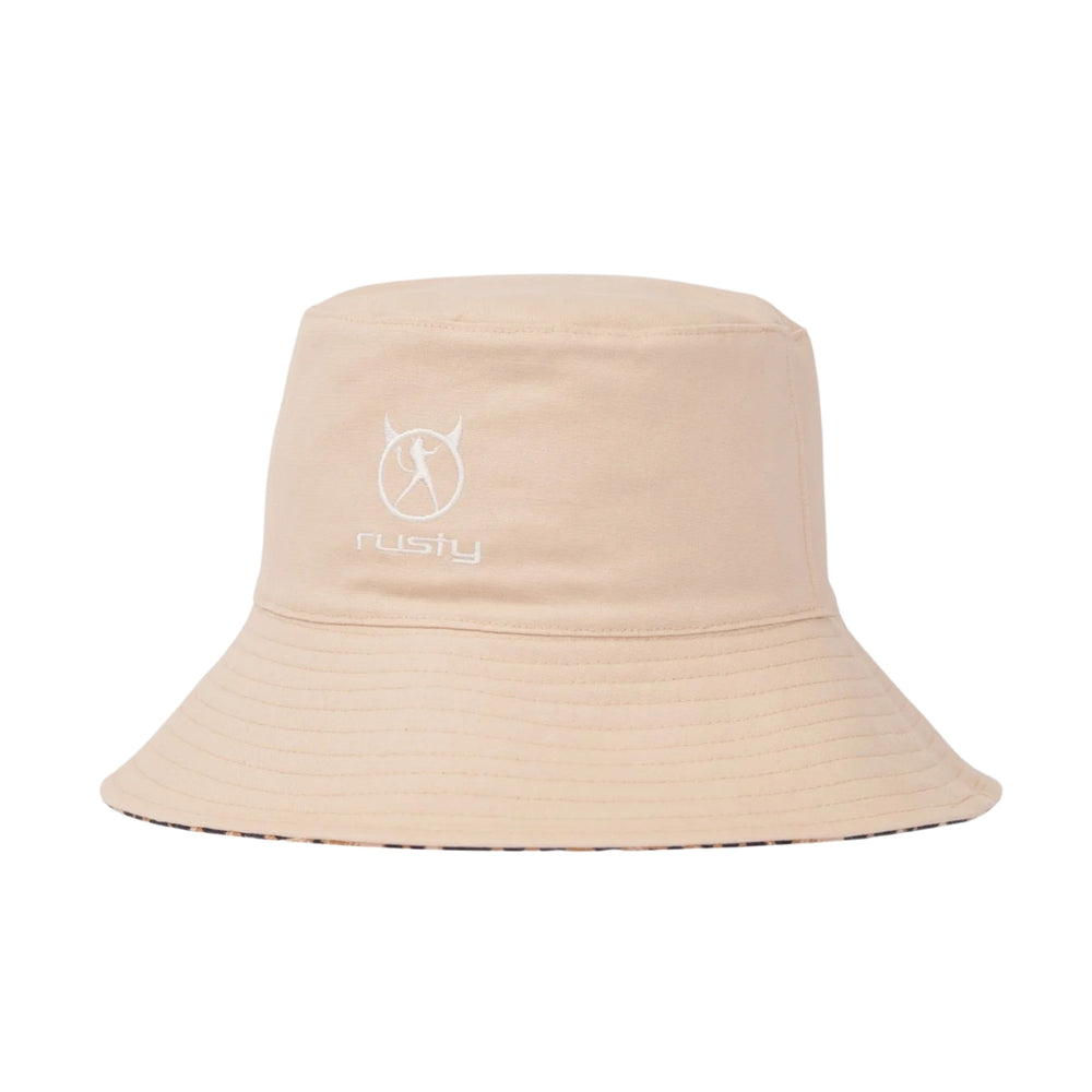 Rusty Lennie Leopard Reversible Bucket Hat Java