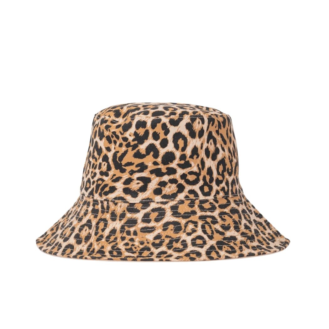 Rusty Lennie Leopard Reversible Bucket Hat Java
