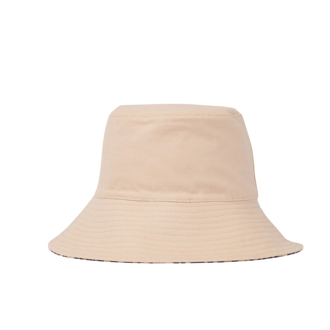 Rusty Lennie Leopard Reversible Bucket Hat Java