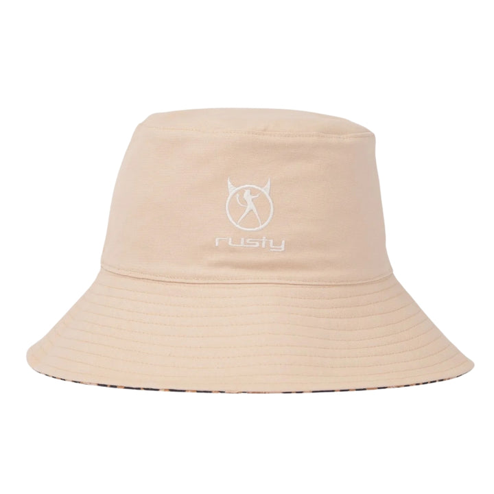 Rusty Lennie Leopard Reversible Bucket Hat Java