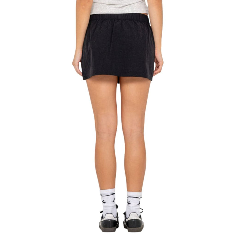 Rusty Lombardi Nylon Mini Skirt Black