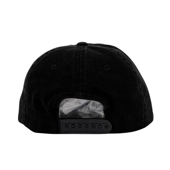 Rusty Loose Unit Six Panel Snapback Cap Black
