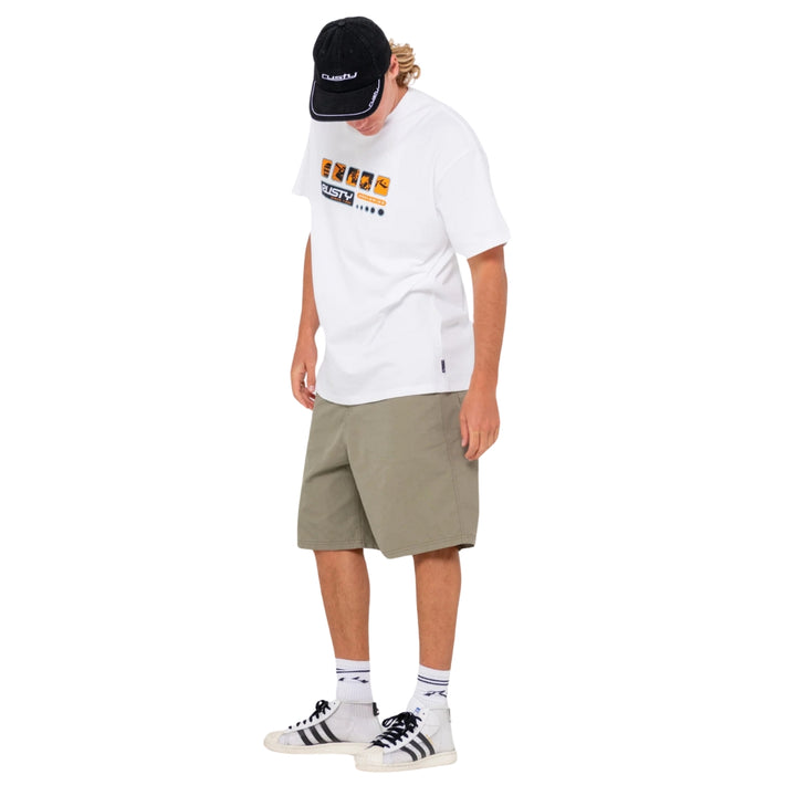 Rusty Loose Unit Six Panel Snapback Cap Black