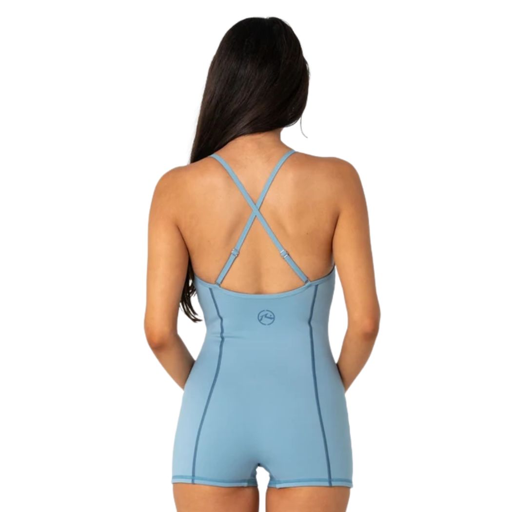 Rusty Low Key Romper One Piece Smoke Blue