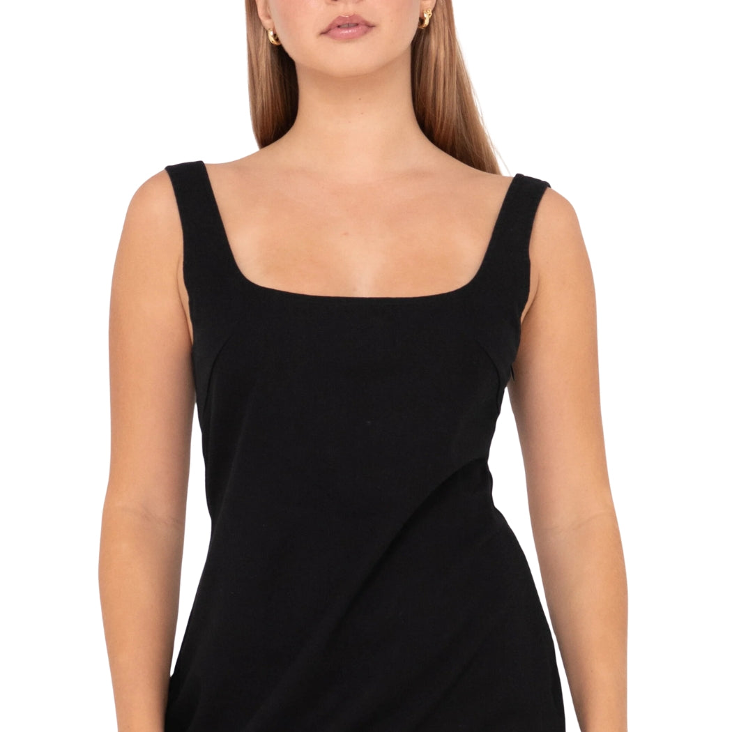 Rusty Meg Slip Dress Black