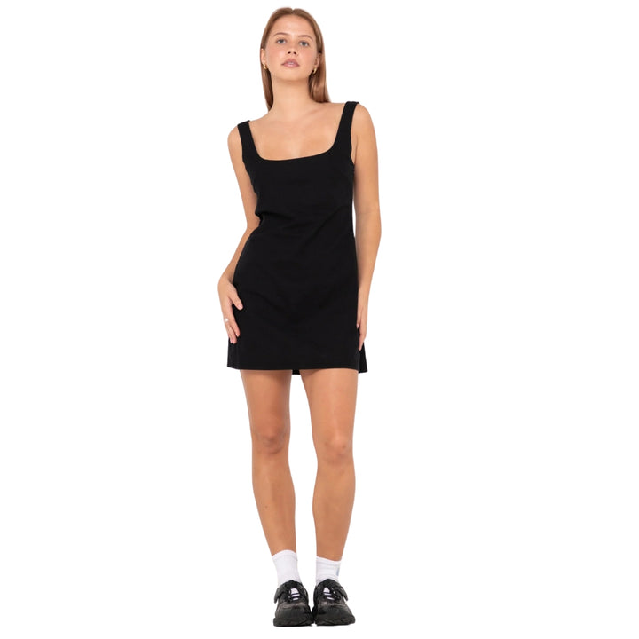 Rusty Meg Slip Dress Black