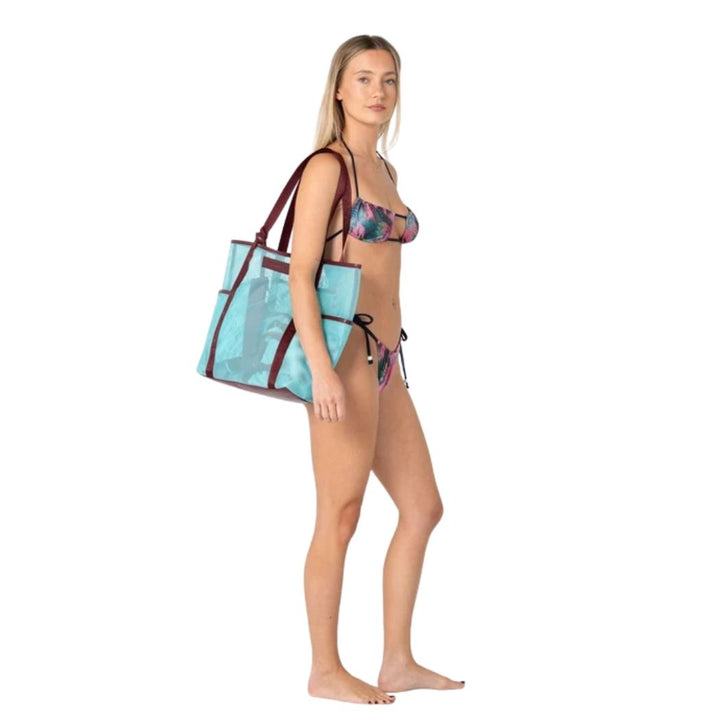 Rusty Meshelle Tote Bag Burgundy