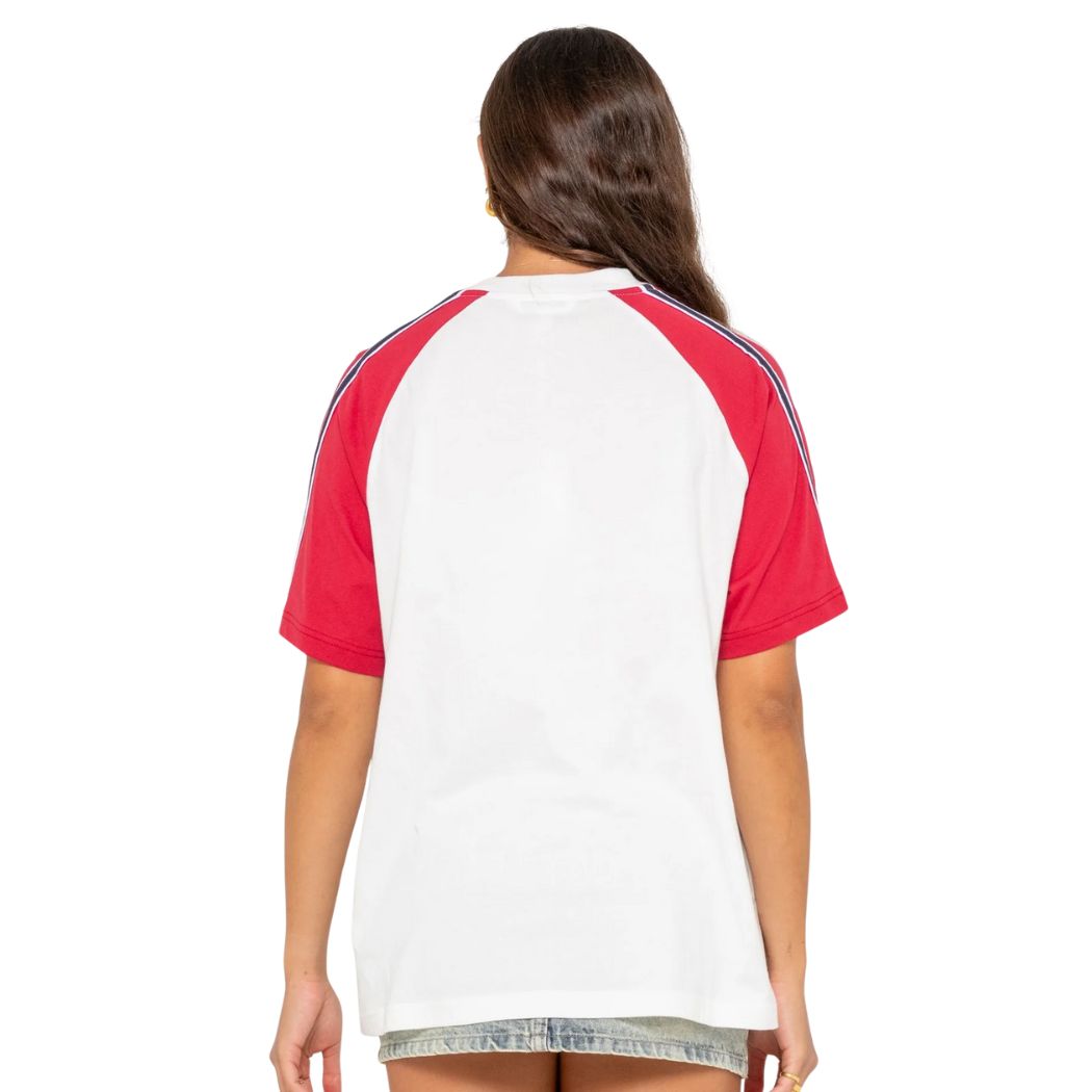 Rusty Mindless Collegiate OG Oversize Tee Egret