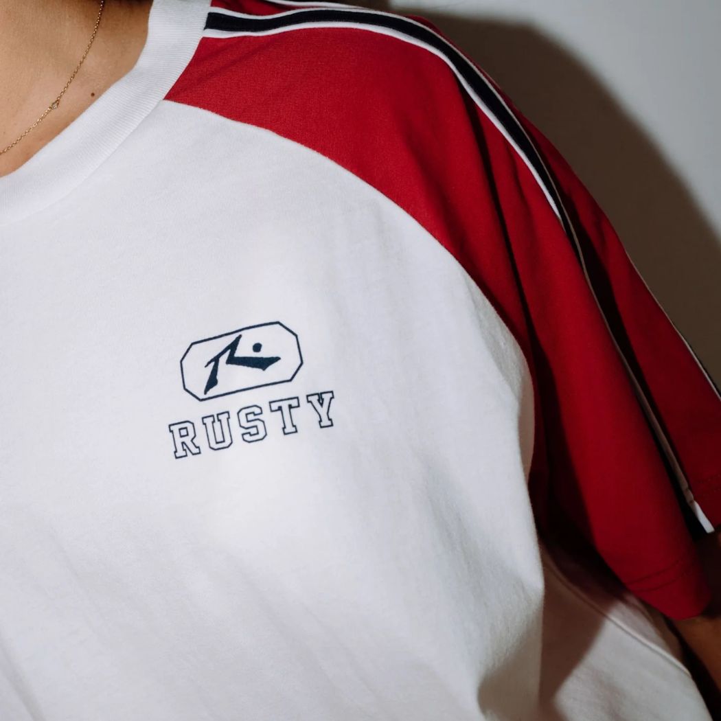 Rusty Mindless Collegiate OG Oversize Tee Egret