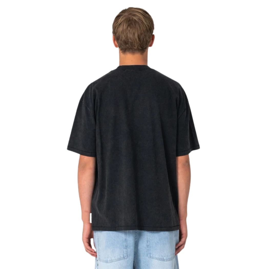 Rusty Monty 2.0 Tee Washed Black