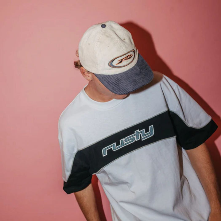 Rusty Orbit Cord Six Panel Cap Coal