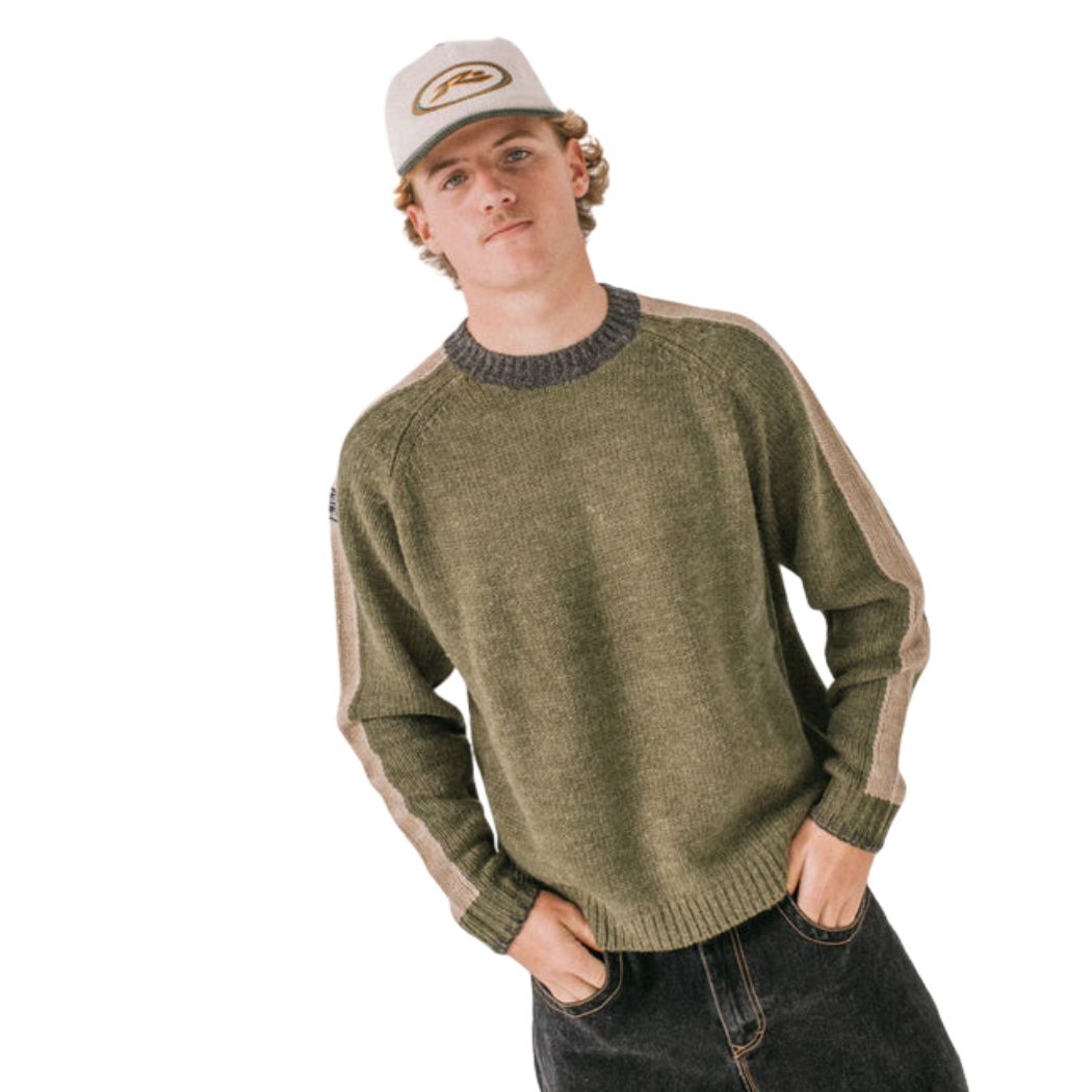 Rusty Orbit Cord Six Panel Cap Pinecone