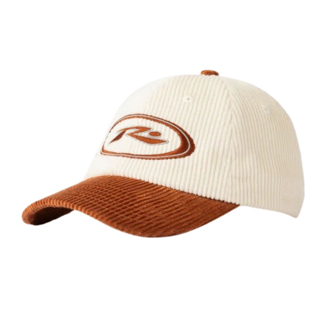 Rusty Orbit Cord Six Panel Cap Tobacco