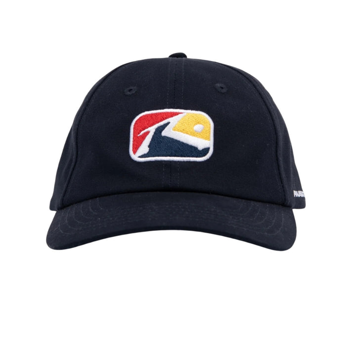 Rusty Pipeline SIx Panel Snapback Cap Navy Blue 