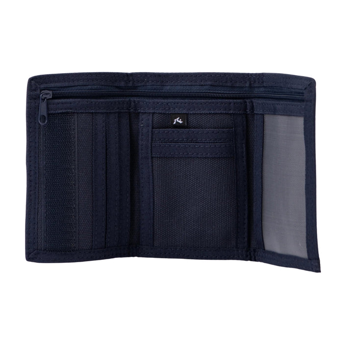Rusty Pipeline Tri Fold Wallet Navy Blue