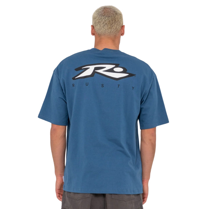 Rusty Registered Short Sleeve Tee Atlantic Blue