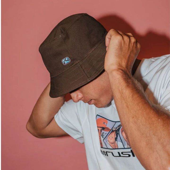 Rusty Reverb Reversible Bucket Hat Pinecone