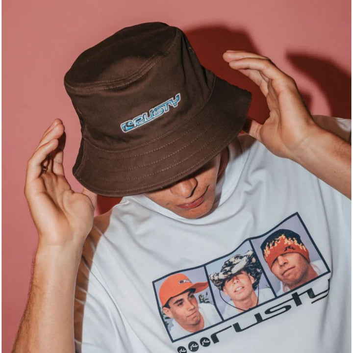 Rusty Reverb Reversible Bucket Hat Pinecone