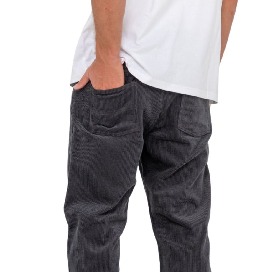 Rusty Rifts Straight Leg Cord Pant Coal