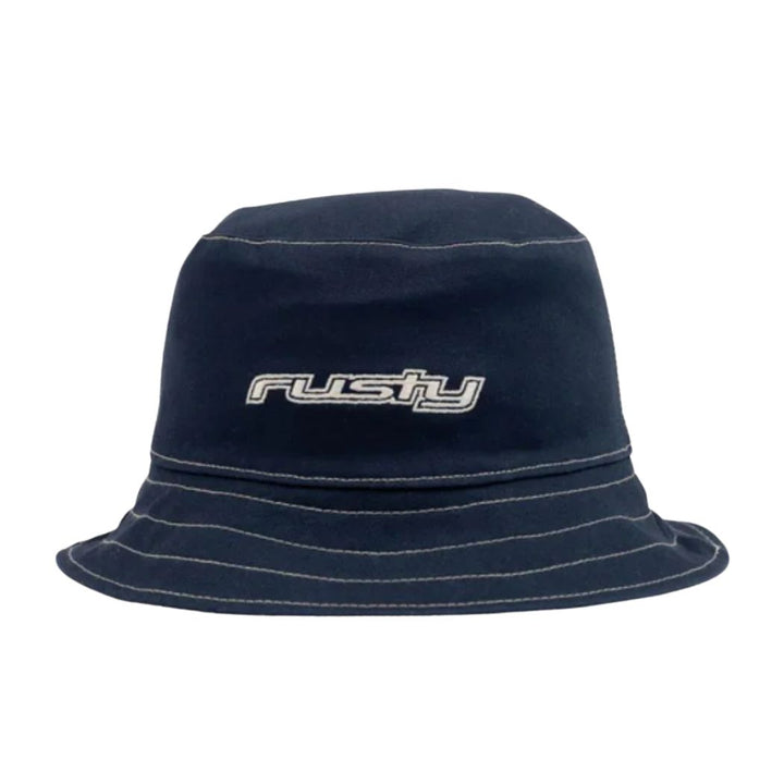 Rusty Road Trip Reversible Bucket Hat Navy Blue

