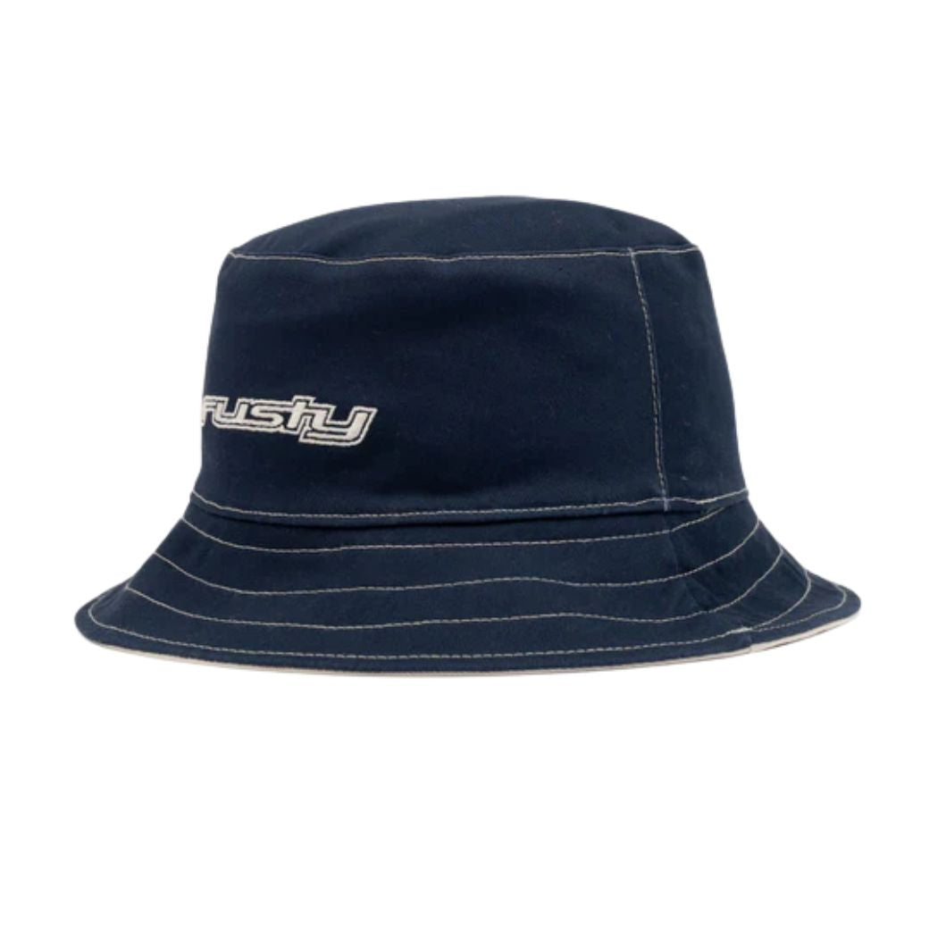 Rusty Road Trip Reversible Bucket Hat Navy Blue