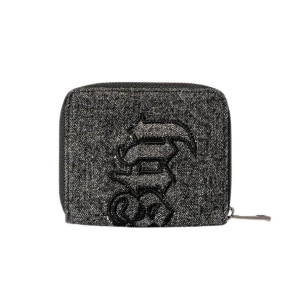 Rusty Roxanne Denim Compact Wallet Washed Black